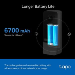 TP-Link Tapo D230S1 2K 5Mp/1920p Smart Wireless Security Video Doorbell,Battery-Powered,Two-Way Talk,Ip64,Colour Night Vision,Cloud &Local Storage,Compatible with Alexa&Google Home,Easy Installation - Image 7
