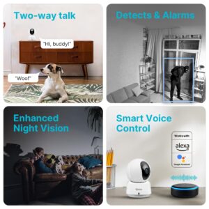 QUBO Smart 360 2K 3MP 1296p WiFi CCTV Security Camera from Hero Group | Mobile App | Two Way Talk | Night Vision | Cloud & SD Card Recording | Made in India | Alexa & OK Google | 1TB SD Card Support - Image 6