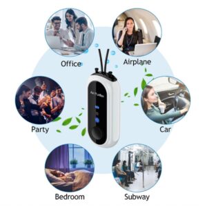 Wearable Negative Ion,Portable Negative Ion Generator Necklace for Purifying Around the Body Smoke,Peculiar Smell, Shape Fashion and for Party,Sports,Outdoor,Home Mini Anion - Image 6