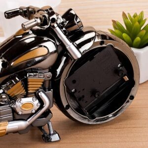 BHOOLU&GOOLU Retro Style Motorcycle Shape Alarm Clock - Creative Showpiece - Home Decorator- 1Piece/Box - Image 6