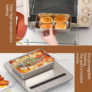 Heiter 2000ml Stainless Steel Food Storage Container with Transparent Lid - Airtight, Leakproof, Stackable Kitchen Meat Storage and Kimchi Container, Ideal for Fridge & Oven Use - Image 6