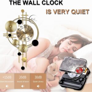 RIZIK STORE Handmade Decorative Metal Wall Clock for Bedroom, Living Room, & Drawing Room – Stylish and Elegant Design - Image 6