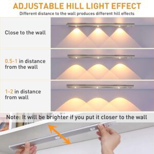 One94Store Under The Cabinet Lights 40 cm Motion Light Home Removable Dimmable USB Rechargeable Closet Light, Wireless Wardrobe Light for Home, Kitchen, Stairs, Wardrobe (Pack of 1) - Image 8