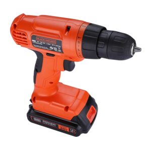 BLACK+DECKER LD120VA 20V MAX*POWERECONNECT Li-Ion Cordless Drill/Driver + 30 Pc Kit Set - Image 9