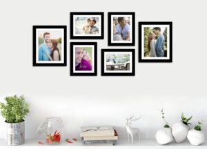 Art Street -Photo Frame Set Black Chief 6 Pcs (Photo Size 8x10 Inches - 2 Units, 6x8 inches 4 units. - Image 3