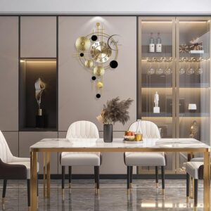RIZIK STORE Handmade Decorative Metal Wall Clock for Bedroom, Living Room, & Drawing Room – Stylish and Elegant Design - Image 4