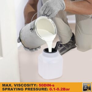 Ingco Lookcha 450W Spray Gun with Viscosity Measuring Cup, Nozzle, Orange Flatt/Matte Finish 800Ml - Image 6