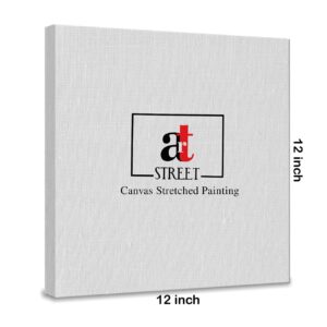 Painting Mantra Stretched Modern Canvas Painting, Magnolia Pink Flowers Blossom Artwork for Wall Art, Living Room, Home, Bedroom, Office Decoration (Set of 2, 12x12 Inch) - Image 6
