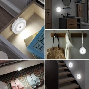 Hoteon Motion Sensor Light, Battery Powered LED Sensor Light for Home with On/Auto/Off Switch, Cordless Magnet Wall Light for Stairs, Hallway, Kitchen, Cabinet, Cold(1 Pack) - Image 9