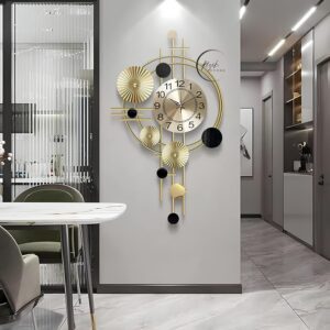 RIZIK STORE Handmade Decorative Metal Wall Clock for Bedroom, Living Room, & Drawing Room – Stylish and Elegant Design - Image 2