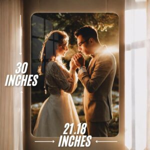 Tresneria® 3 mm Acrylic Customize Photo Frame for Wall | Personalized Photo Frame | Wall Decor | Wall Mount Frameless Picture Photo| 30X21.8 Inches | Self Adhesive - Image 3