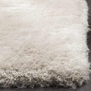 Carpet collection Shaggy Modern Rug Soft Handwoven Plain California Premium Shag Collection With 4X6 Feet(120X180 Cm) Plain Color 5Cm Pile Height For Living Room|Home And Bedroom, Rectangular, Ivory - Image 7