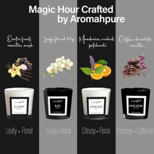 Aromahpure Luxury Scented Candles (Set-2) (4 X 60g Each)(100% Soy Wax) - Illusion, Bliss, Expressive, Dark Desire Fragrance Candles for Home & Gift Sets - Image 6