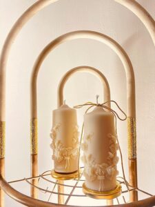 Wax Luxurious Rose Design Scented Candle - Image 4