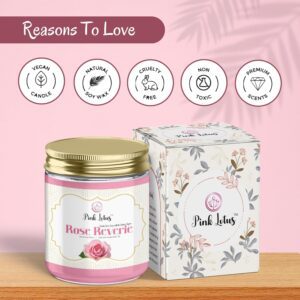 Rose Scented Candle – Luxurious Rose Scented Candle for Home Décor & Relaxation | Perfect Diwali Gifts for Family and Friends | Long-Lasting Scented Candles for Home - Image 7