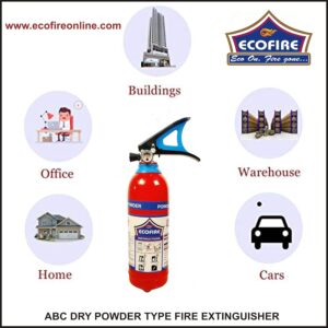 Eco Fire ABC Powder Type 1 Kg Fire Extinguisher (Red) - Image 3