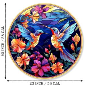 Livin'luxe paintings Loving couple Bird modern art Premium Sparkle lamination Golden Slim Frame 58 cm x 58 cm Large Size, For Home/Office/Hotel painting GR-26 - Image 7