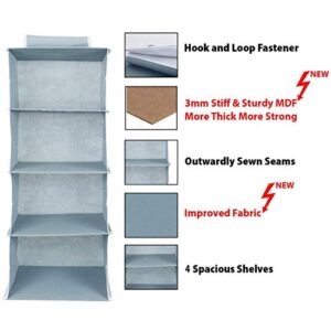 Kuber Industries 4 Shelf Closet Hanging Organ... - Image 7