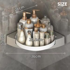 Plastic Self Adhesive Rotating Bathroom Shelf... - Image 4