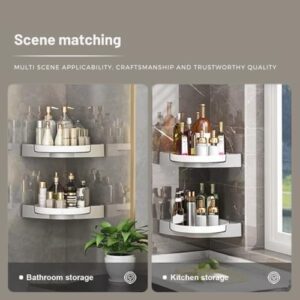 Plastic Self Adhesive Rotating Bathroom Shelf... - Image 8