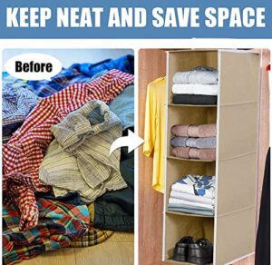Kuber Industries 4 Shelf Closet Hanging Organ... - Image 6