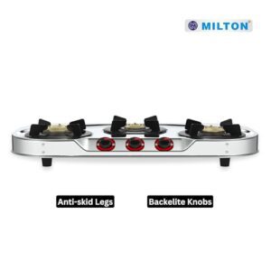 MILTON Royal Stainless Steel Gas Stove 3 Burn... - Image 6