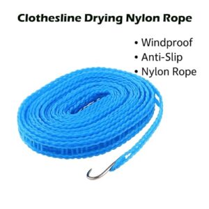 Sulfar Clothesline Drying Nylon Rope with Hoo... - Image 5