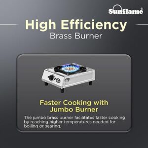 Sunflame One Burner Glass Top Gas Stove | Jum... - Image 4