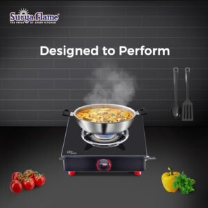 Surya Flame LPG Gas Stove Single Burner Glass... - Image 8