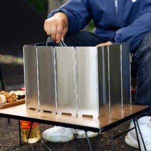 Camp Stove Windscreen, 10 Plates Aluminum Win... - Image 6