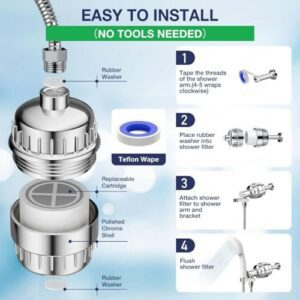 Sunkizzrs® Shower Head Filter For Hard Water(... - Image 5