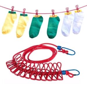 JEBISON Cloth Drying Rope with Hook Cloth Han... - Image 2