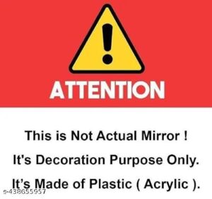 WAKAI VISUAL Plastic Mirror Stickers for Wall... - Image 10