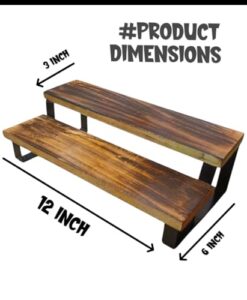 IndigoArt Wooden Countertop Spice Rack Kitche... - Image 4