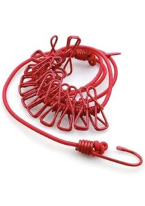 Cloth Drying Rope with Hooks Elastic Cloth Ha... - Image 2
