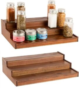 Insight Arts Wooden Spice Rack Organizer 3-Ti... - Image 2