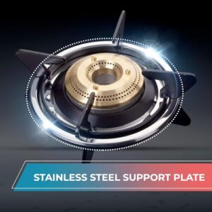 Elica Vetro Glass Top 4 Burner Gas Stove (CT ... - Image 8