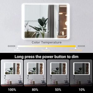 SmileSellers LED Backlit Wall Mirror with Tou... - Image 6