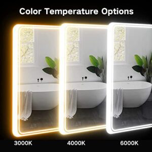 SmileSellers LED Backlit Wall Mirror with Tou... - Image 7