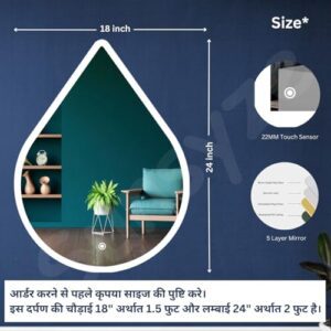 Sunsyze Wall Mounted Rectangular Backlit Digi... - Image 3