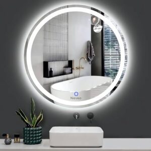 Neveo Mirrors 18" Round 3in1 led Light Mirror... - Image 2
