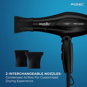 Ikonic 2400 Professional Hair Dryer, Black, 2... - Image 5