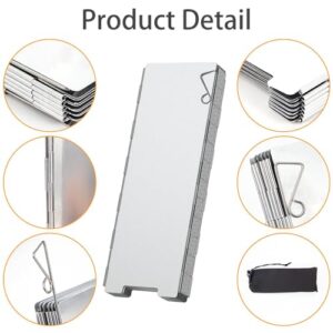 Camp Stove Windscreen, 10 Plates Aluminum Win... - Image 5