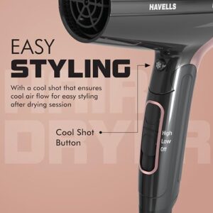 Havells 1200W Foldable Hair Dryer; 3 Heat Set... - Image 8