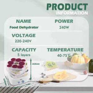 DSP KA9003 Food Dehydrator 5-Tier Stackable F... - Image 4