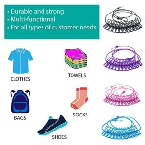 Cloth Drying Rope with Hooks (Pack of 1) Elas... - Image 8