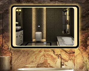 SmileSellers LED Backlit Wall Mirror with Tou... - Image 2