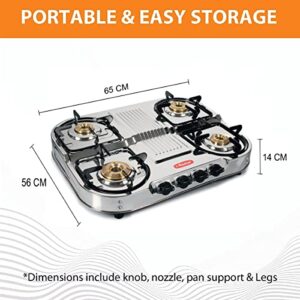 Khaitan 4 Burner Draw Double Decker (with ext... - Image 4