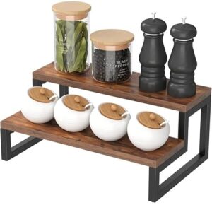 IndigoArt Wooden Countertop Spice Rack Kitche... - Image 6