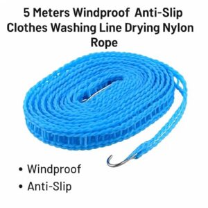 Sulfar Clothesline Drying Nylon Rope with Hoo... - Image 7